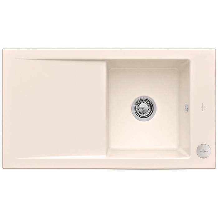 Villeroy & Boch Timeline 50 flat Spüle, Ablaufgarnitur mit Excenterbetätigung