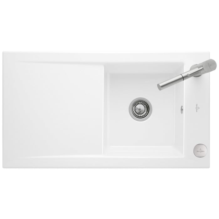 Villeroy & Boch Timeline 50 flat Spüle, Ablaufgarnitur mit Excenterbetätigung