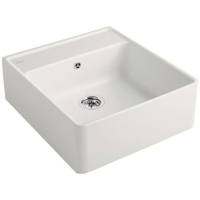 Villeroy & Boch Spülstein Einzelbecken, Ablaufgarnitur mit Handbetätigung