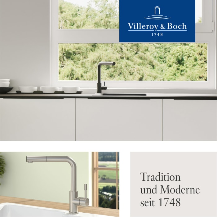 Villeroy & Boch Steel Shower Einhebel-Küchenarmatur