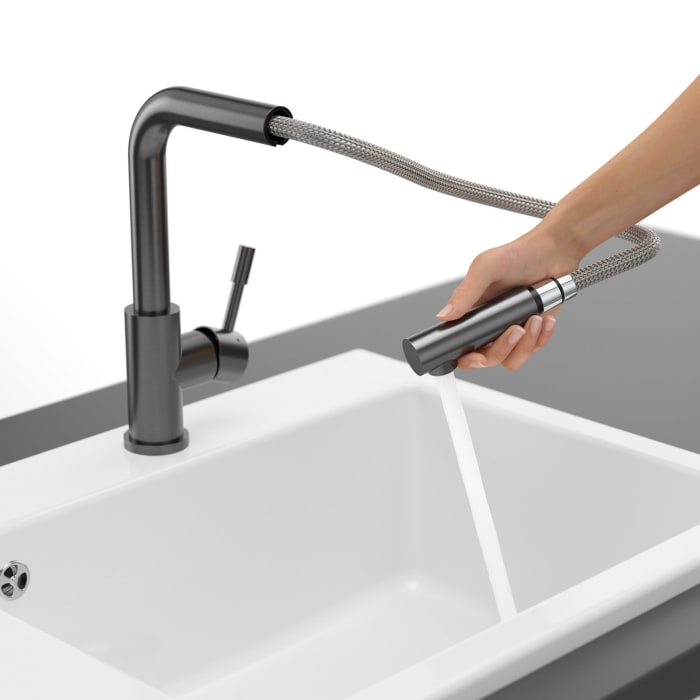 Villeroy & Boch Steel Shower Einhebel-Küchenarmatur