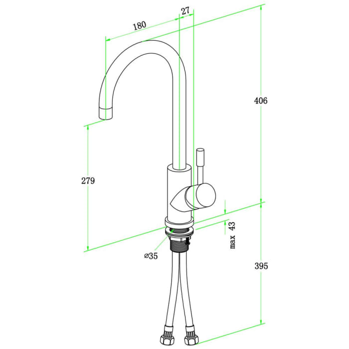 Villeroy & Boch Umbrella Einhebel-Küchenarmatur