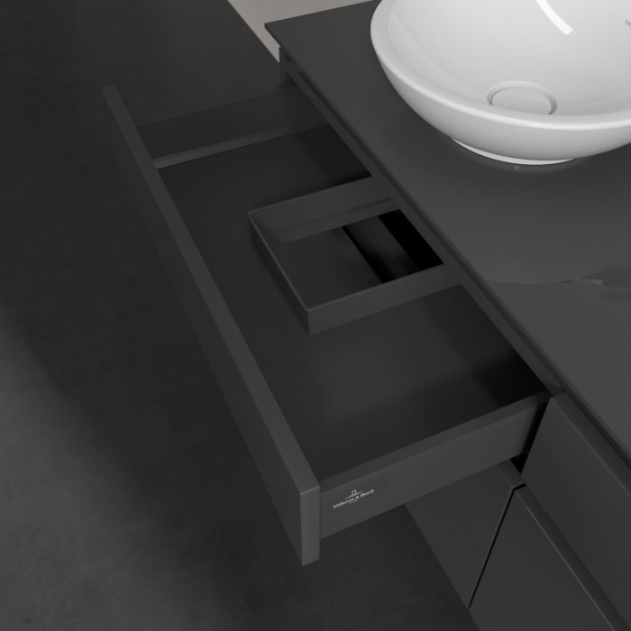 Villeroy & Boch Legato Waschtischunterschrank 140 cm mit 4 Auszügen und LED-Beleuchtung