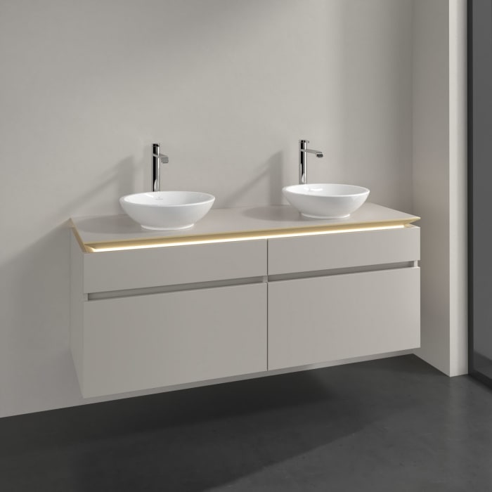 Villeroy & Boch Legato Waschtischunterschrank 140 cm mit 4 Auszügen und LED-Beleuchtung