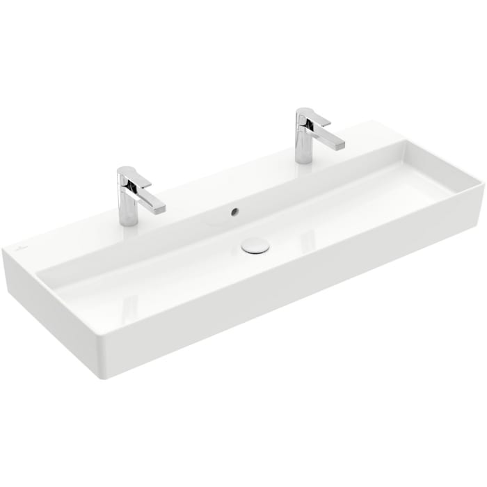 Villeroy & Boch Memento 2.0 Waschtisch 120 cm mit 2 Hahnlöchern, mit Überlauf