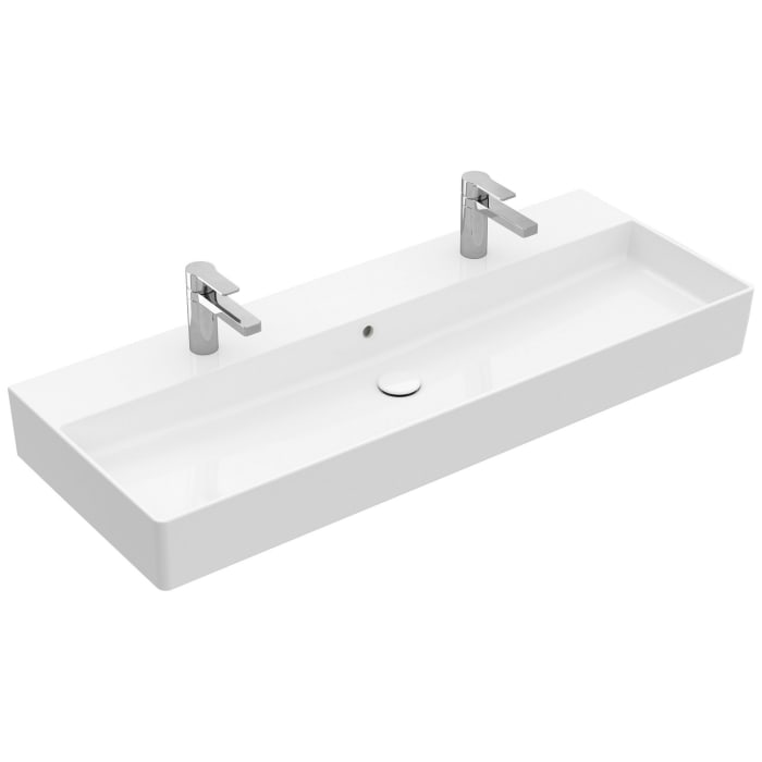 Villeroy & Boch Memento 2.0 Waschtisch 120 cm mit 2 Hahnlöchern, mit Überlauf