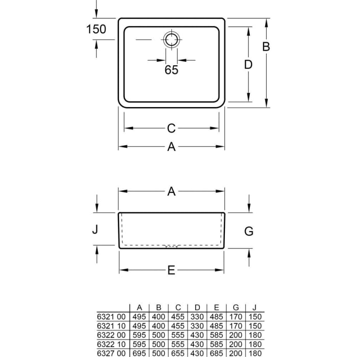 Villeroy & Boch O.novo Spülbecken 59,5 cm