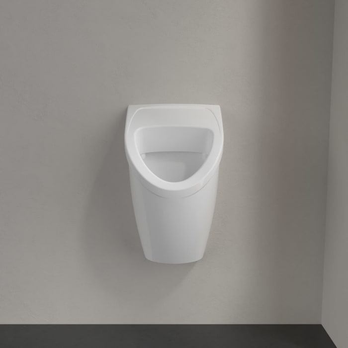 Villeroy & Boch O.novo Absaug-Urinal Compact, ohne Deckel, Zulauf verdeckt