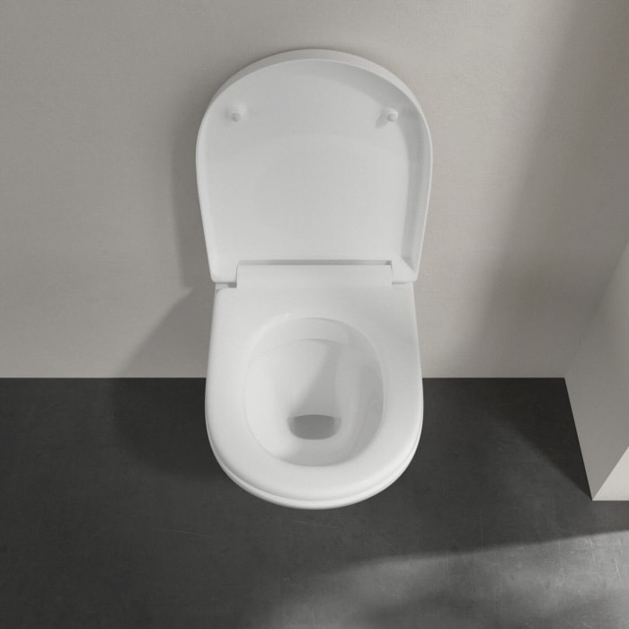 Villeroy & Boch O.novo Wand-Tiefspülklosett Compact Combi-Pack m. WC-Sitz