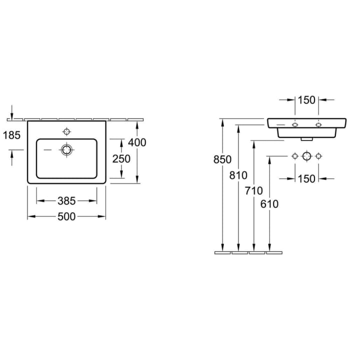 Villeroy & Boch Subway 2.0 Handwaschbecken