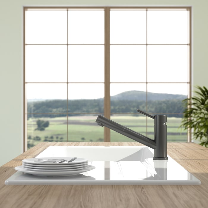 Villeroy & Boch Como Window-Shower Einhebel-Küchenarmatur, für Vorfenstermontage