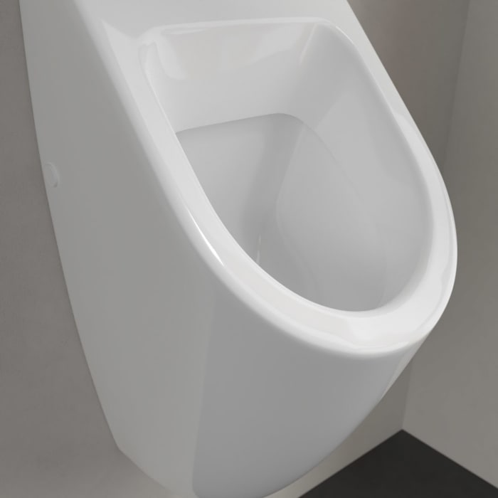 Villeroy & Boch Subway Absaug-Urinal ohne Deckel, Zulauf verdeckt