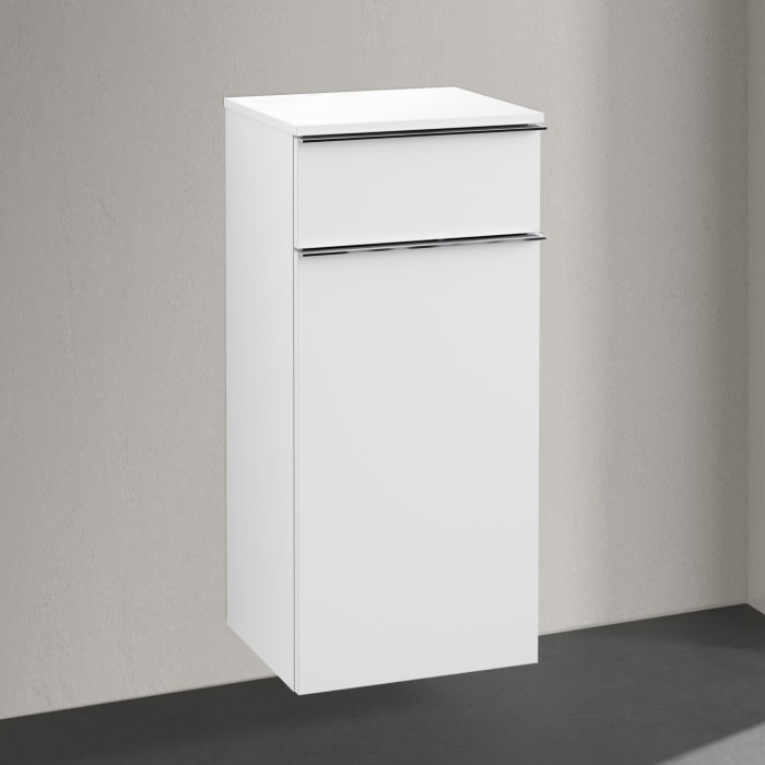Villeroy & Boch Venticello Seitenschrank 40,4 x 86,6 cm, 1 Auszug und 1 Tür Anschlag rechts