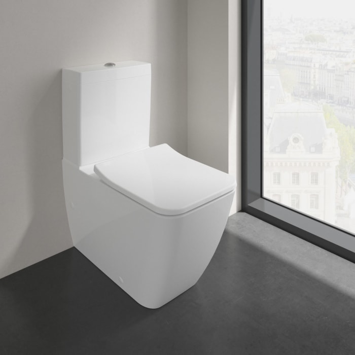 Villeroy & Boch Venticello Tiefspülklosett für Kombination, DirectFlush, spülrandlos 37,5 x 56 cm, bodenstehend