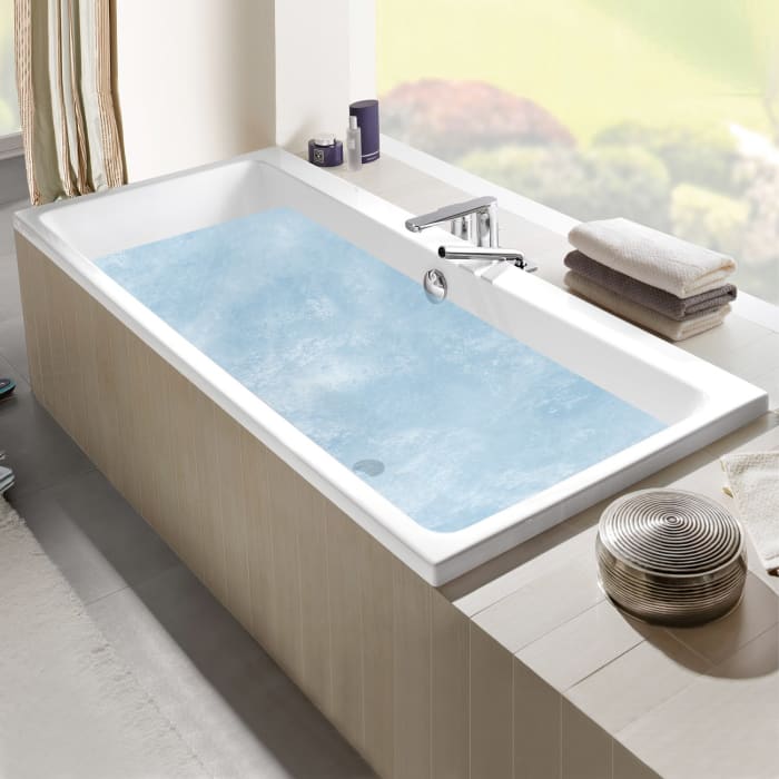 Villeroy & Boch Subway Duo-Badewanne 170 x 75 cm, Airpool Entry, Technik Position 2, mit Trio Ablaufgarnitur