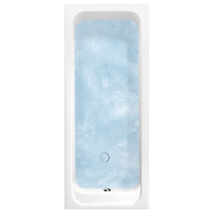 Villeroy & Boch Architectura Solo Badewanne 170 x 75 cm, Hydropool Entry, Technik Position 1, mit Trio Ablaufgarnitur