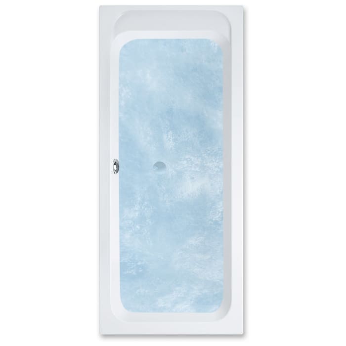 Villeroy & Boch Architectura Duo Badewanne 170 x 80 cm, Hydropool Entry, Technik Position 1, mit Trio Ablaufgarnitur