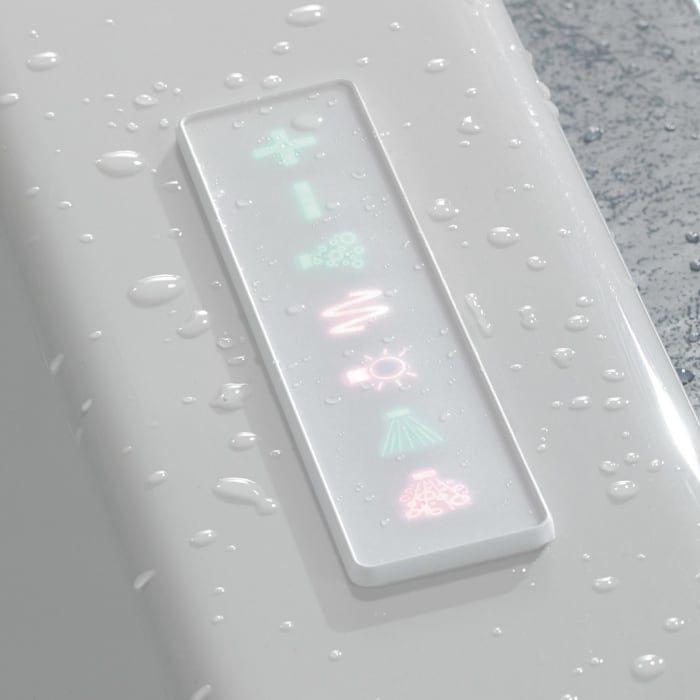 Villeroy & Boch Collaro Einbaubadewanne 180 x 80 cm, Hydropool Entry, Technikposition 1