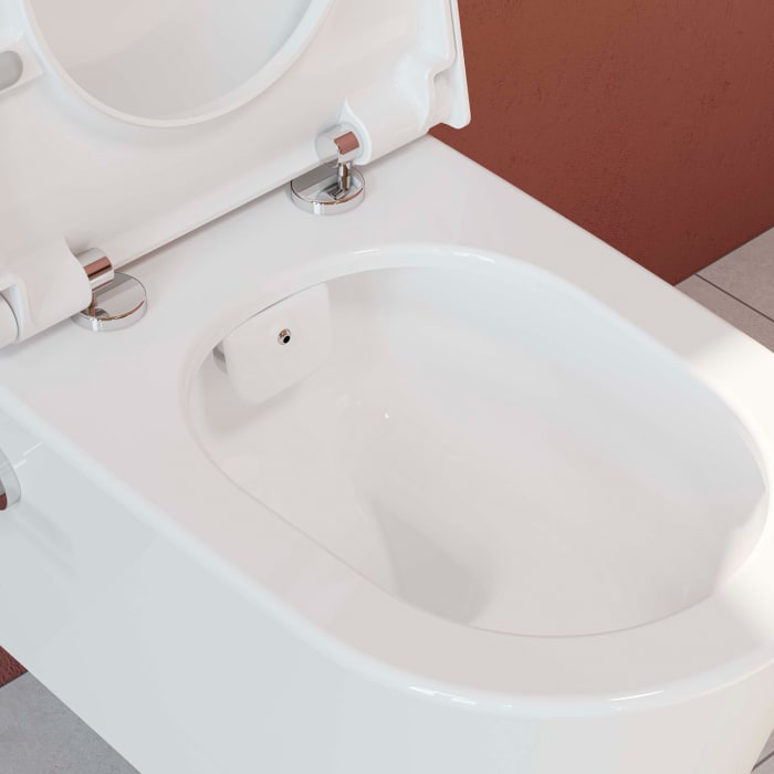 VitrA Options Nest Wand Tiefspül-WC mit Bidetfunktion und Thermostat-Armatur