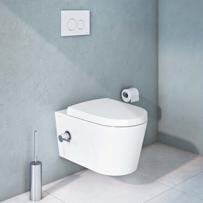 VitrA Options Nest Wand Tiefspül-WC mit Bidetfunktion und Thermostat-Armatur