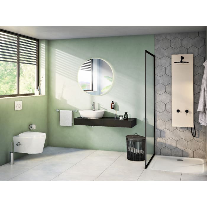 VitrA Options Nest Wand Tiefspül-WC mit Bidetfunktion und Thermostat-Armatur