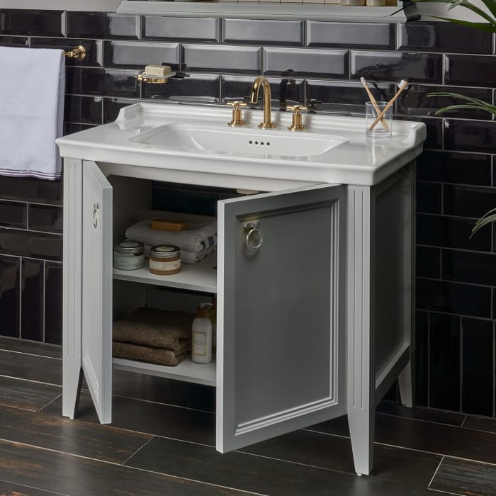 VitrA Valarte Waschtischkombination 79,5 cm, mit 2 Türen