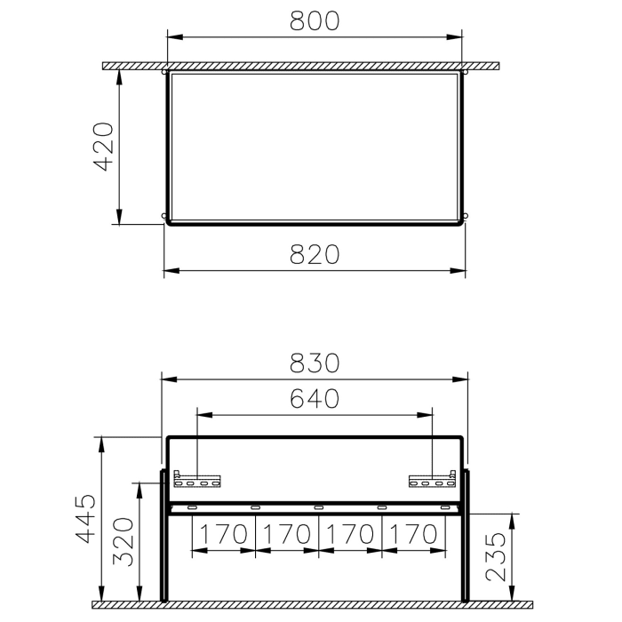 VitrA Equal Unterschrank, 80 cm