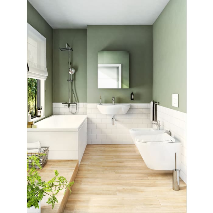 VitrA Integra Waschtisch 59,5 cm, mit Überlaufloch, 1 Hahnloch mittig