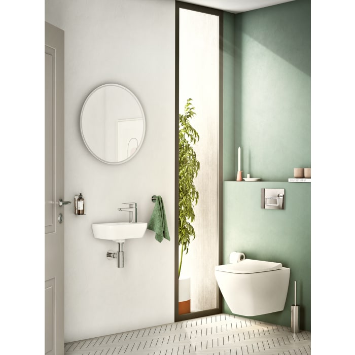 VitrA Integra Waschtisch Compact 37 cm, mit Überlaufloch, mit 1 Hahnloch rechts