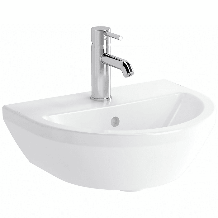 VitrA Integra Handwaschbecken 45 cm, mit Überlaufloch, 1 Hahnloch mittig