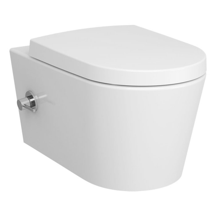 VitrA Options Nest Wand-WC VitrAflush 2.0 mit Bidetfunktion und Armatur