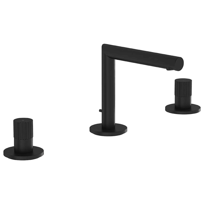 VitrA Origin Zweigriff-Waschtischarmatur 3-Loch mit Ablaufgarnitur, Aufputz