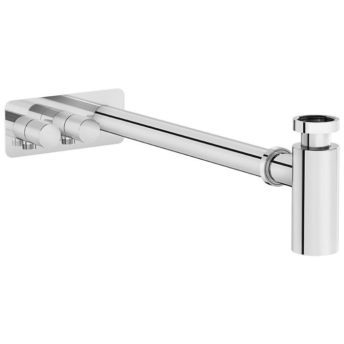 VitrA Design Siphon, 2 Eckventile links