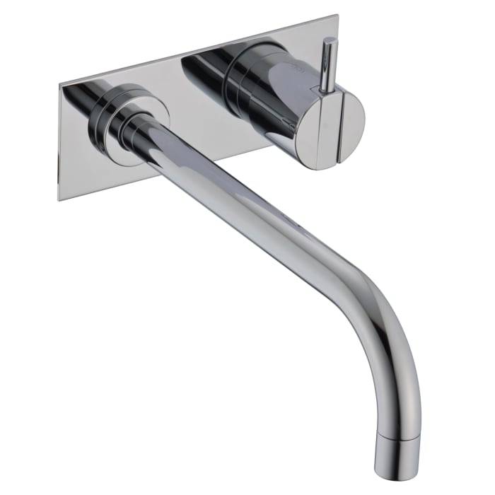 Vola Wand-Waschtisch-Eingriffmischer UP mit Auslauf links und Abdeckplatte