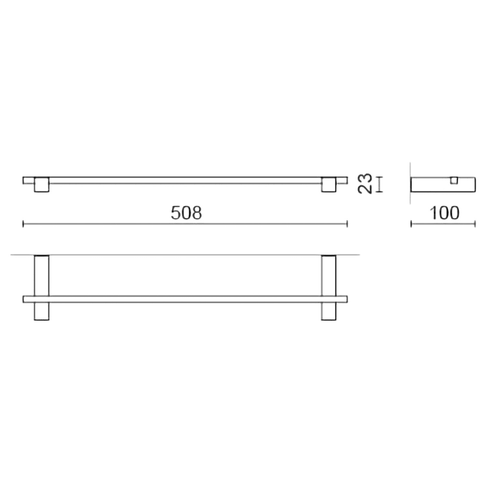 ZACK CARVO Handtuchstange 45 cm