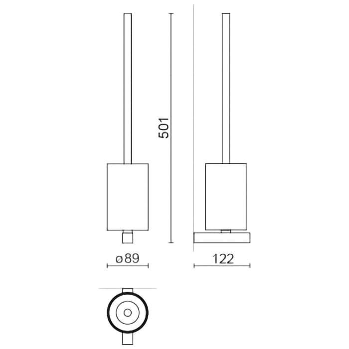 ZACK CARVO Toilettenbürste 50,1 cm