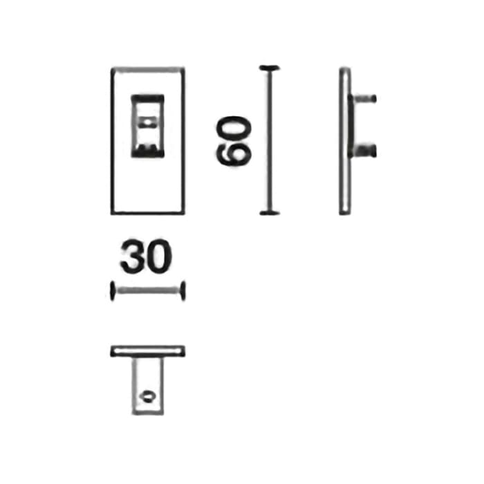 ZACK LINEA Wandhalterung 2er Set, für Klebebefestigung
