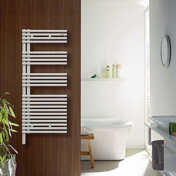 Zehnder Forma Asym LFAER-150-60/DD Handtuchwärmer 59,6 x 156,1 cm rechts mit DBM