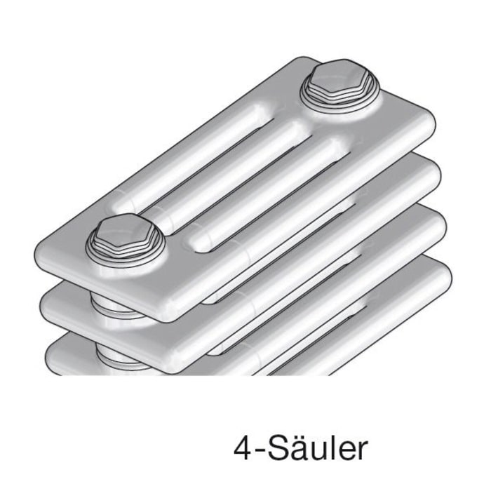 Zehnder Bank-Radiator 120 x 27,6 x 13,6 cm