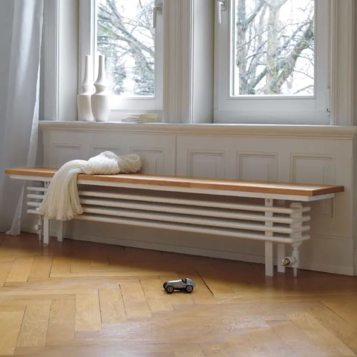 Zehnder Bank-Radiator 200 x 27,6 x 13,6 cm Anschluss 1270