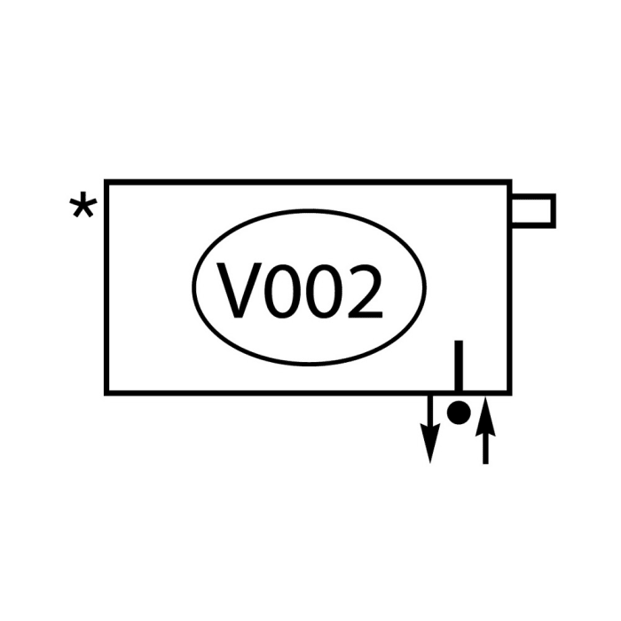 Zehnder Charleston 2055 Heizkörper 73,6 x 55 x 6,2 cm mit Completto Anschluss V002