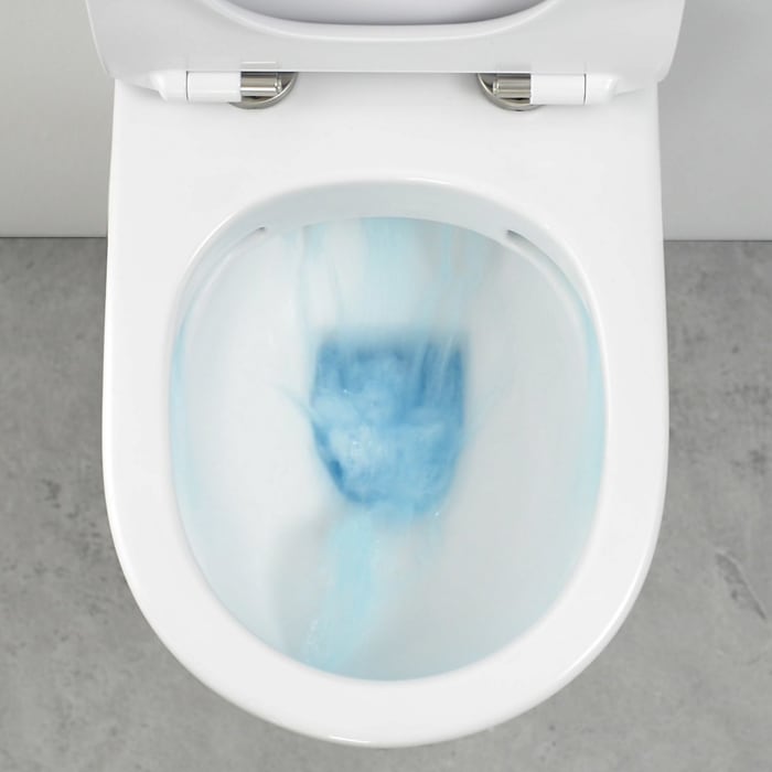 Geberit DuoFix Element für Wand-WC mit Kronenbach Tube Wand-WC-Set spülrandlos