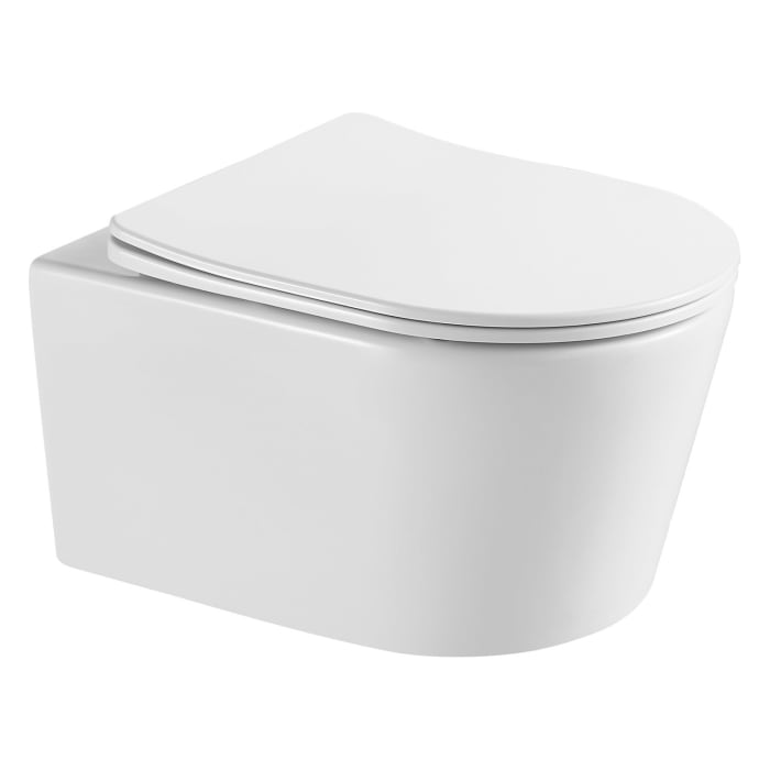 Geberit DuoFix Element mit Kronenbach Tube Wand-Kompakt-WC-Set spülrandlos slim