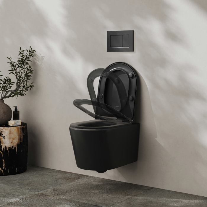 Geberit DuoFix Element mit Kronenbach Tube Wand-WC-Set spülrandlos wrapover