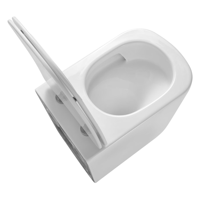 Geberit DuoFix Element mit Kronenbach Cube Wand-WC-Set spülrandlos slim