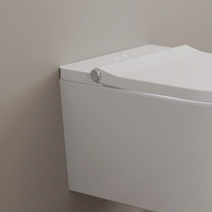Geberit DuoFix Element für Wand-WC mit Kronenbach Tube Dusch-WC spülrandlos inkl. WC-Sitz