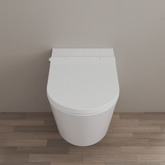 Geberit DuoFix Element für Wand-WC mit Kronenbach Tube Dusch-WC spülrandlos inkl. WC-Sitz