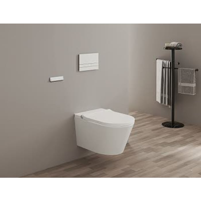 Geberit DuoFix Element für Wand-WC mit Kronenbach Tube Dusch-WC spülrandlos inkl. WC-Sitz