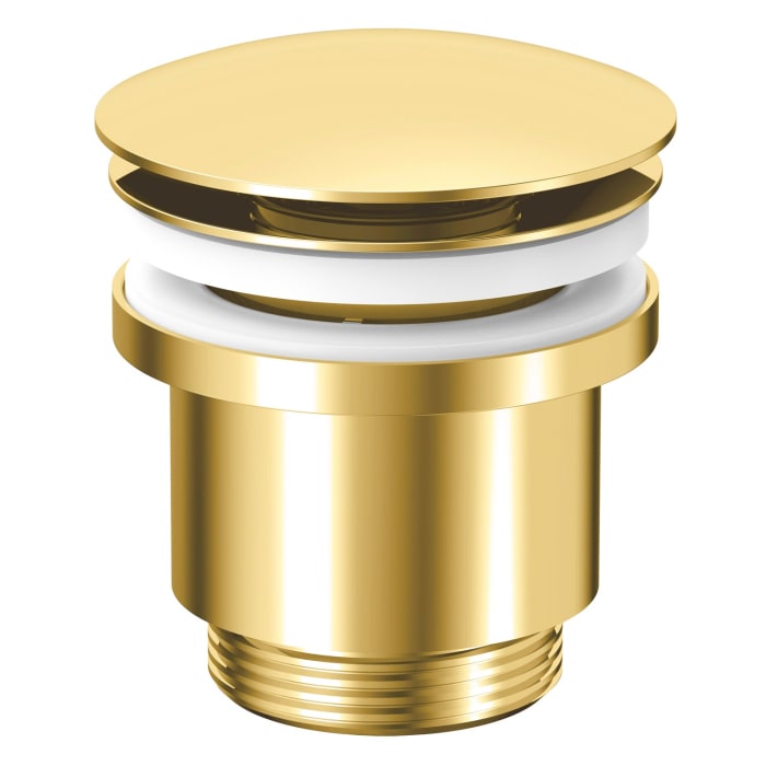 Herzbach LIVING PUSH Ablaufventil rund, mit/ohne Staufunktion