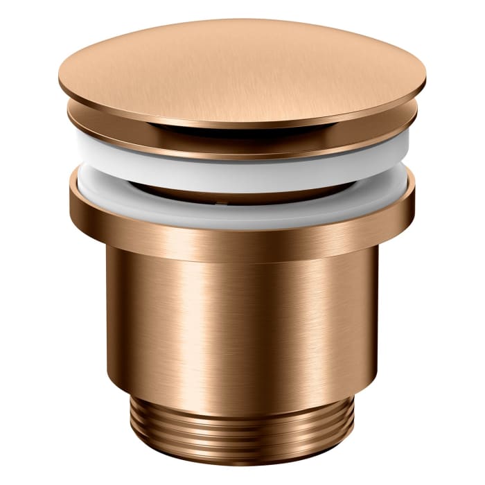 Herzbach LIVING PUSH Ablaufventil rund, mit/ohne Staufunktion